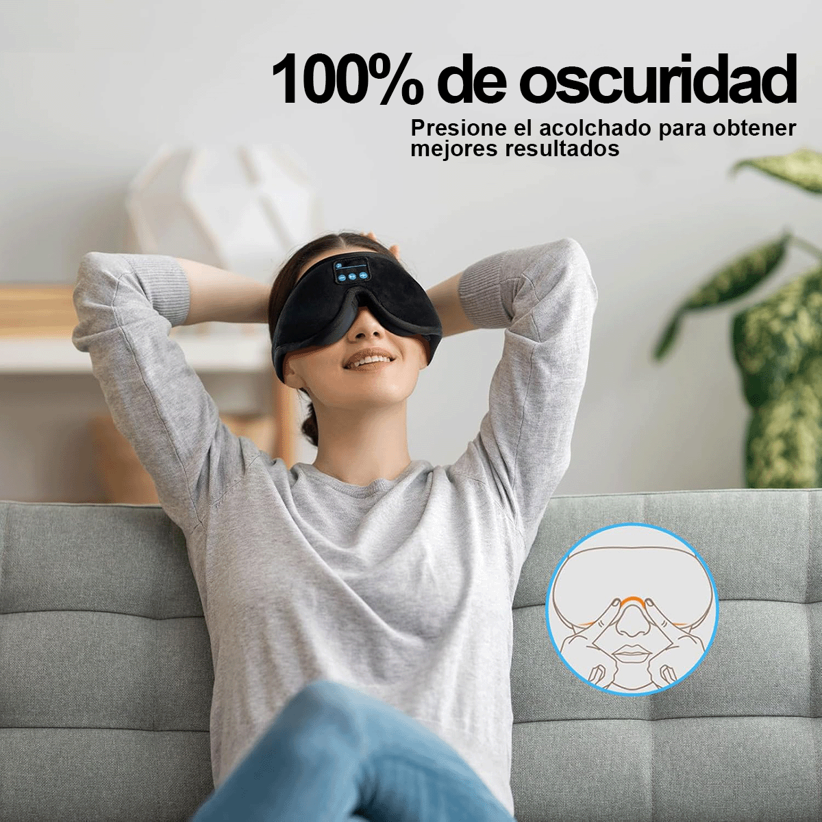 Antifaz Bluetooth para Dormir 8001