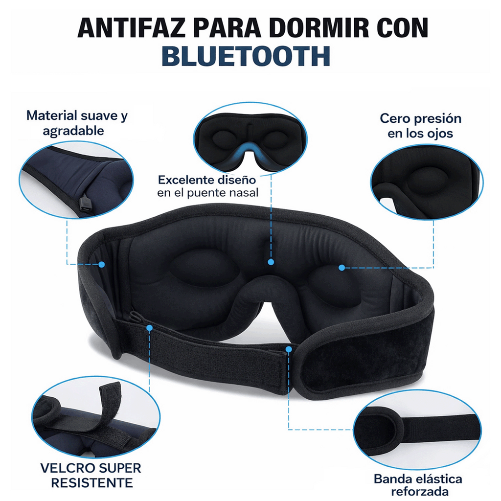 Antifaz Bluetooth para Dormir 8001