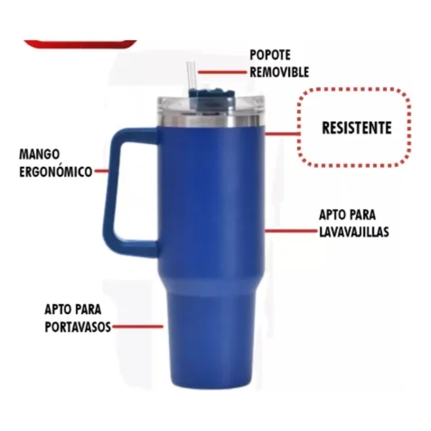 Termo Botella Termica Vaso Con Pitillo E