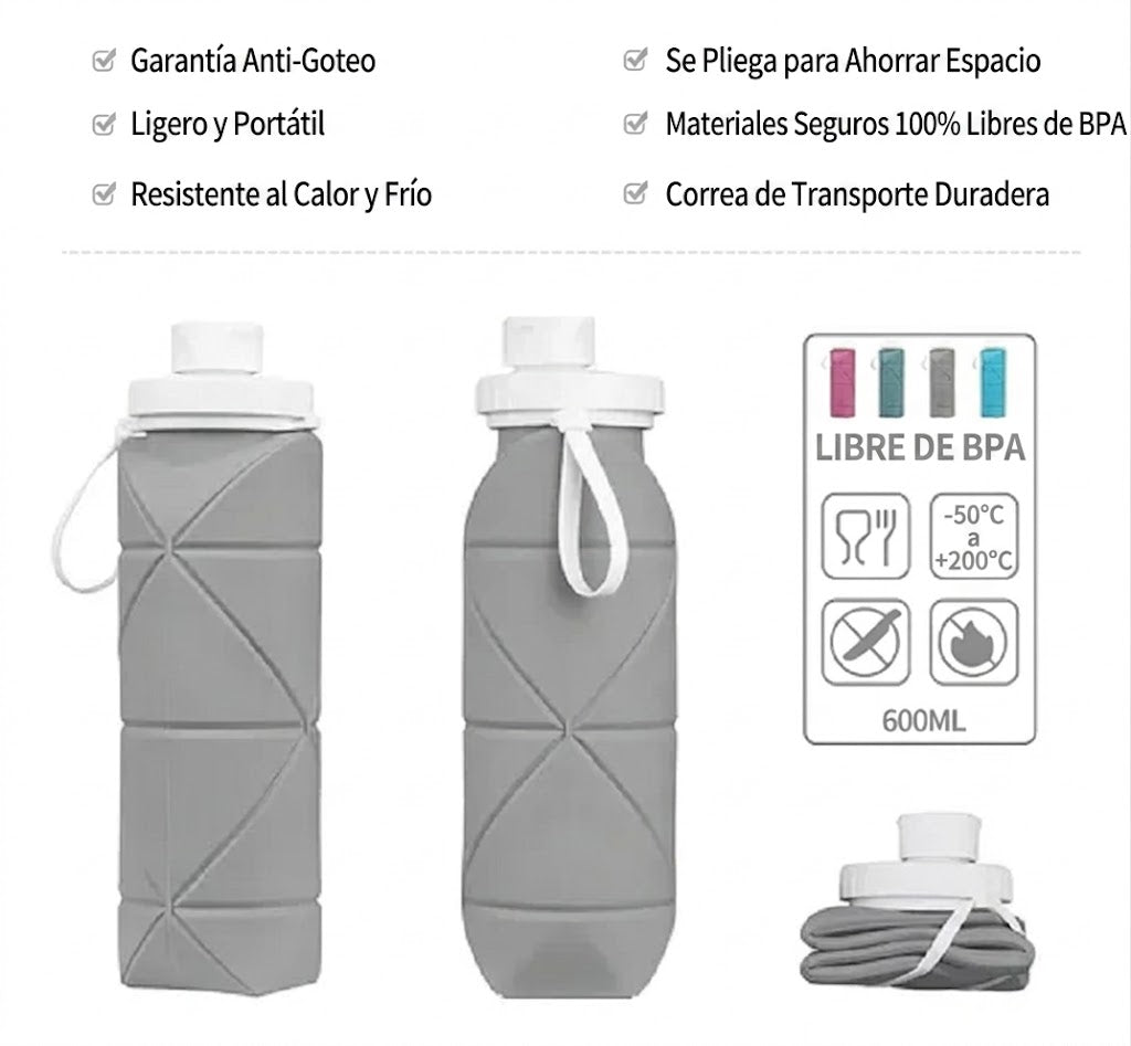 Termo Botilito Botella Plegable